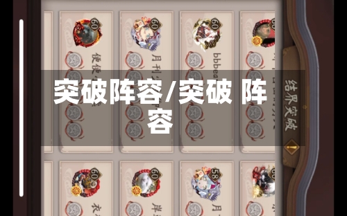突破阵容/突破 阵容-第2张图片
