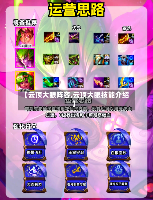 【云顶大眼阵容,云顶大眼技能介绍】-第3张图片