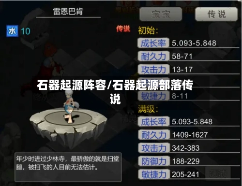 石器起源阵容/石器起源部落传说