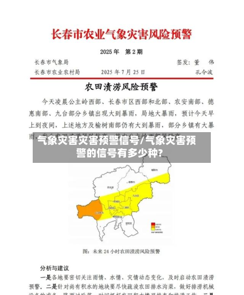 气象灾害灾害预警信号/气象灾害预警的信号有多少种?