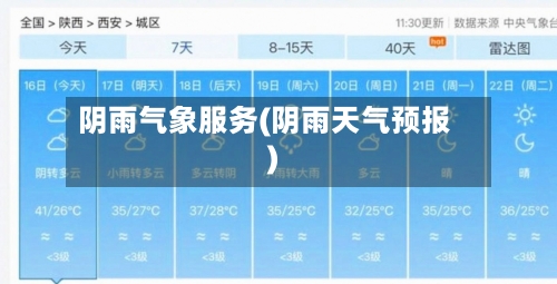 阴雨气象服务(阴雨天气预报)