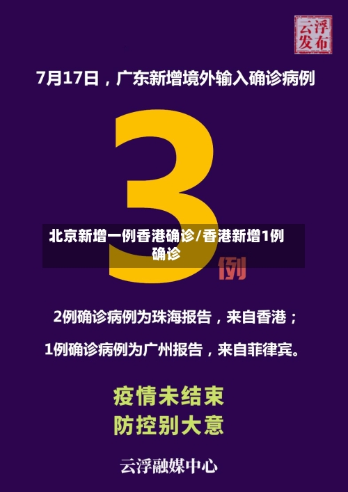 北京新增一例香港确诊/香港新增1例确诊