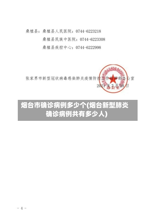 烟台市确诊病例多少个(烟台新型肺炎确诊病例共有多少人)-第2张图片