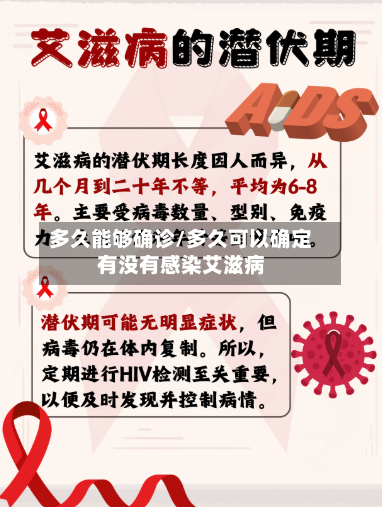 多久能够确诊/多久可以确定有没有感染艾滋病