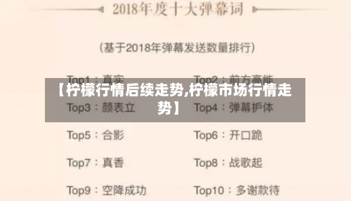 【柠檬行情后续走势,柠檬市场行情走势】