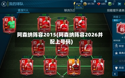 阿森纳阵容2015(阿森纳阵容2026并配上号码)-第2张图片