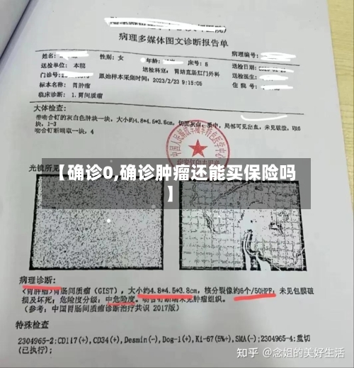 【确诊0,确诊肿瘤还能买保险吗】-第2张图片