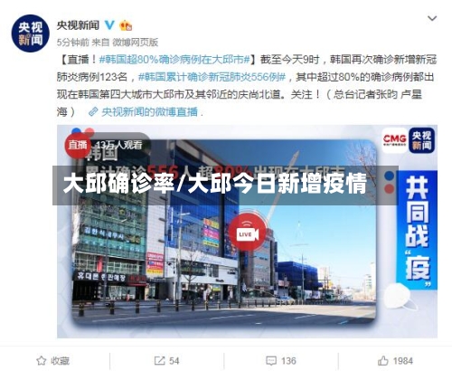大邱确诊率/大邱今日新增疫情-第3张图片