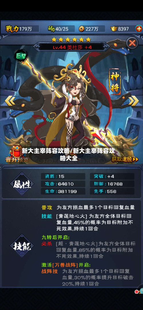 新大主宰阵容攻略/新大主宰阵容攻略大全