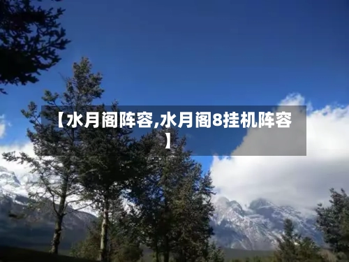 【水月阁阵容,水月阁8挂机阵容】