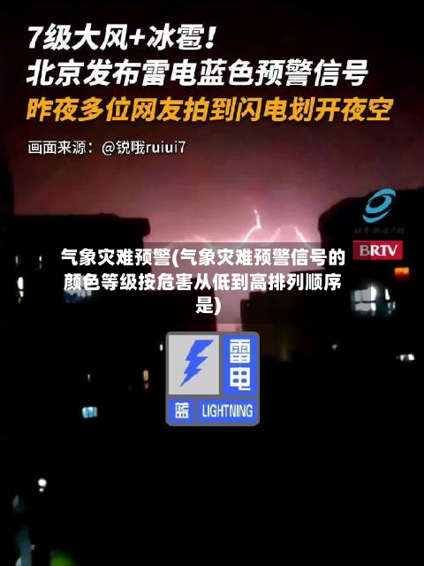 气象灾难预警(气象灾难预警信号的颜色等级按危害从低到高排列顺序是)-第2张图片