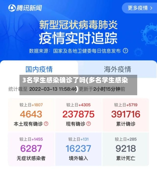 3名学生感染确诊了吗(多名学生感染)-第3张图片