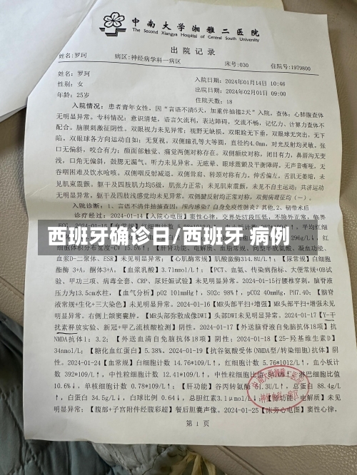 西班牙确诊日/西班牙 病例