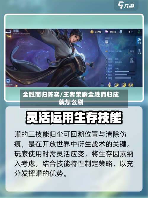 全胜而归阵容/王者荣耀全胜而归成就怎么刷