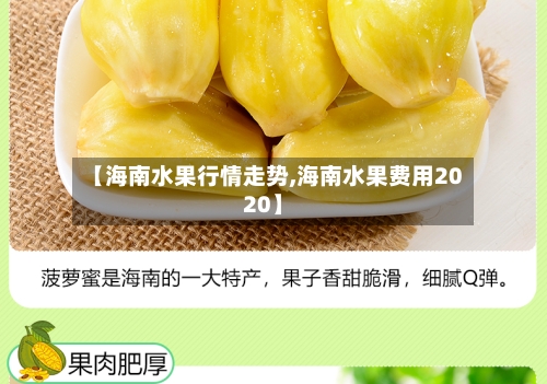 【海南水果行情走势,海南水果费用2020】-第2张图片
