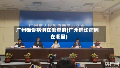 广州确诊病例在哪查的(广州确诊病例在哪里)-第3张图片