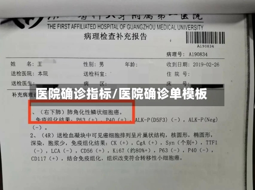 医院确诊指标/医院确诊单模板-第2张图片