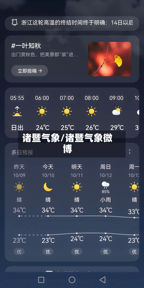 诸暨气象/诸暨气象微博